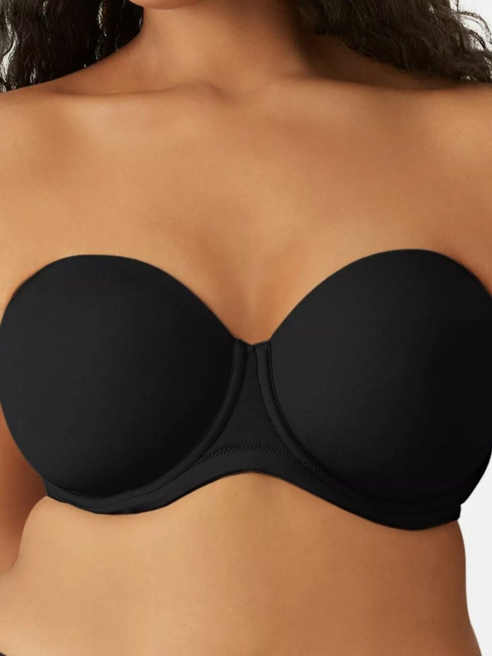Wacoal Women Black Soft Convertible Full Bust Strapless Underwire Bra Size 36DDD